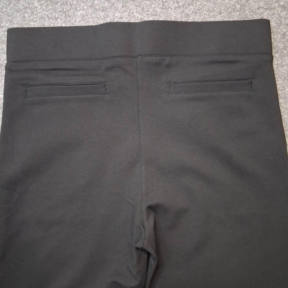 Betabrand Dress Pant Yoga Pant Black Sailor Button Pull On Bootcut Womens Sz L - Picture 12 of 13